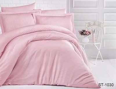 Постільна білизна полуторна сатин-страйп TAG LUXURY ST-1030 100% бавовна TAGstripe-047 фото