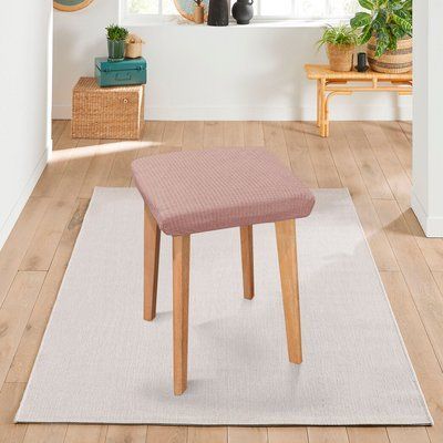 Набір чохлів 2 шт на квадратний табурет Corn Fleece капучино Love You loveyouhome_85181 фото