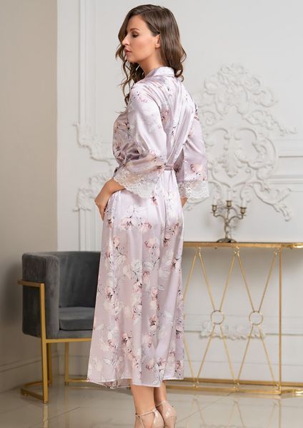 Жіночий довгий халат Mia-Amore seline 3719 Натуральний шовк Mia-Amore_3719_XS фото
