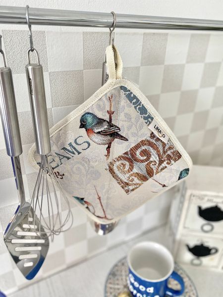 Прихватка кухонная гобеленовая EDEN468-PK20 Limaso, 20x20, Квадратно, Повседневный, Без люрекса, 75% полиэстер, 22% хлопок, 3% акрил, Гобелен lim_EDEN468-PK фото