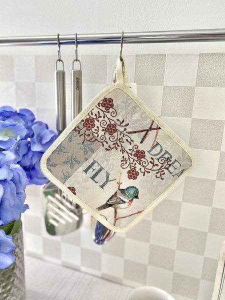 Прихватка кухонная гобеленовая EDEN468-PK20 Limaso, 20x20, Квадратно, Повседневный, Без люрекса, 75% полиэстер, 22% хлопок, 3% акрил, Гобелен lim_EDEN468-PK фото