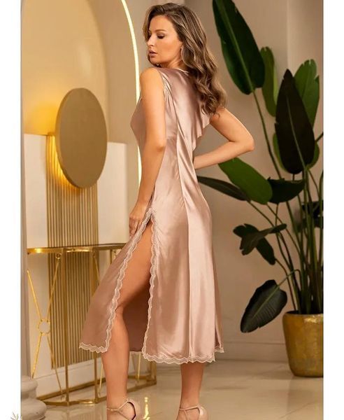 Довга шовкова нічна сорочка Mia-Amore "Даніель" 3878 Mia-Amore_3878_3XL фото