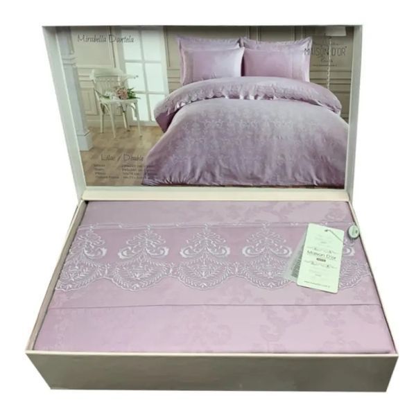 Постельное белье Maison Dor - MIRABELLA DANTELLA LILAC (200x220) 957428 Mai_957428 фото