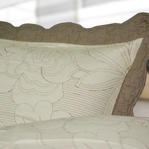 Покривало бавовняне стьобане двостороннє Prestij Textile 02237 77593 Pre_77593 фото