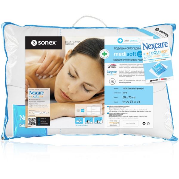 Ортопедична подушка Sonex Medisoft Spa + гелевий компрес Nexcare ™ p_s_k_SO102056 фото