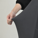 Чохол на офісний стілець з двох частин Diana Textile, велюровий al0103-gray фото 3