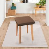 Набір чохлів 2 шт на квадратний табурет Corn Fleece коричневий Love You loveyouhome_85182 фото