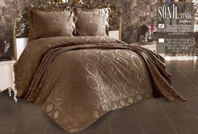 Покривало ZERON жаккард SONIL VENUS KAHVE p_s_k_19716 фото