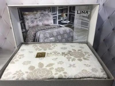 Покривало для спальні жаккардове + 2 нав. Moda box lina1 Mb-70015014 фото