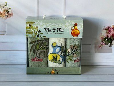 Mame olive 3в1 Махрові рушники 30х50см Бавовна Туреччина (42825557) Sul-42825557 фото