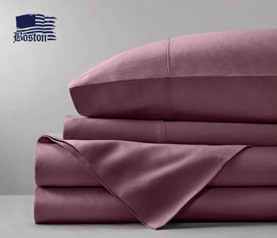 Простынь Orchid сатиновая Jefferson фиолетовая 143х215 posmar58209 фото