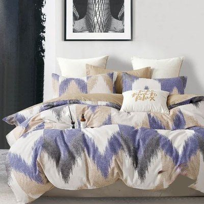 Вілюта постільна білизна Сатин Twill 644 Фіолетовий Зігзаг d-c6288v фото