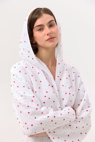 Халат Lotus Home - Molly Heart muslin L/XL svt-2000022341448 фото