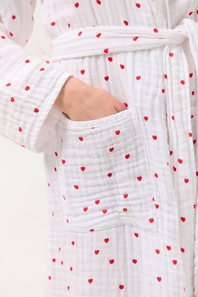 Халат Lotus Home - Molly Heart muslin L/XL svt-2000022341448 фото