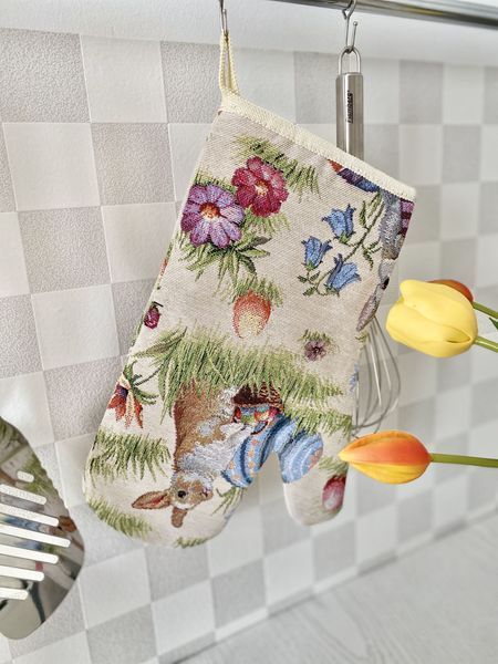 Рукавиця кухонна гобеленова EDEN1181 Limaso, 17x30, Великодній, Без люрексу, 75% поліестер, 22% бавовна, 3% акрил, Гобелен lim_EDEN1181-RK фото