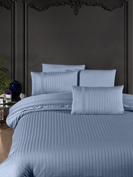 Комплект Deluxe SATIN SDLX-78 New Trend Dusty Blue SDLX-78-New-Trend-Dusty-Blue-Євро фото