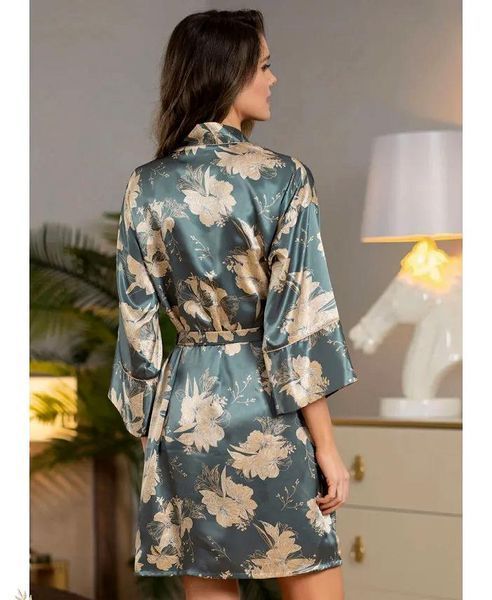 Жіночий шовковий халат Орнелія 3833 Mia-Amore Mia-Amore_3833_L/XL фото