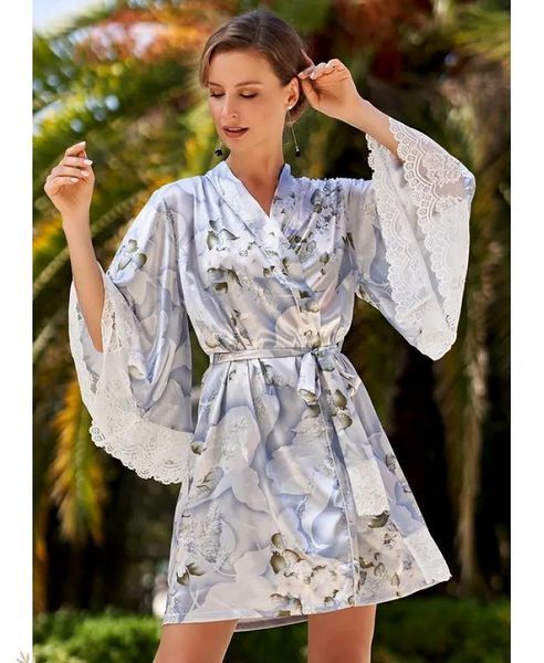 Женский шелковый халат Mia-Amore NOVELLA 3603 "Новелла" Mia-Amore_3603_2XL/3XL фото