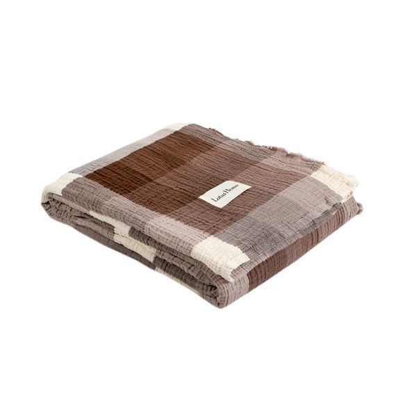 Покрывало Lotus Home - Lucca muslin коричневое 200x240 svt-2000022350839 фото