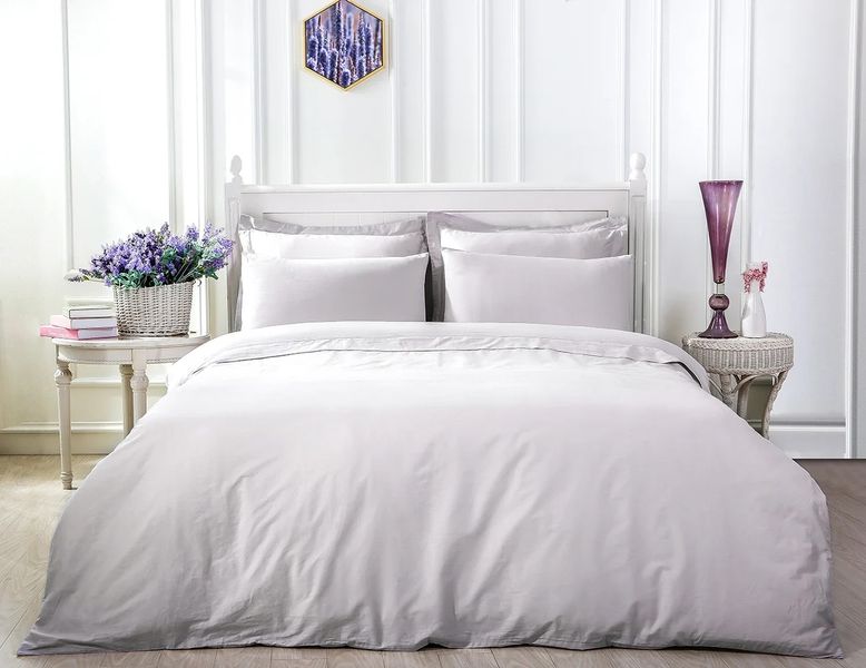 Наволочка LUXURY LINENS Basic Line Grey luli25000333 фото