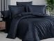 Комплект постільної білизни First Choice Jacquard Satin Feodora JS-27-Feodora-Navy-blue-Євро фото 1