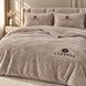 Комплект велюрової постільної білизни Caresse, Бежевий crss-5339-beige фото 1
