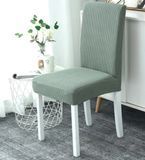 Універсальний чохол на стілець Світло-зелений трикотаж-жаккард posmar87267 фото