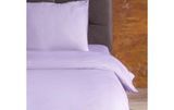 Постільний комплект Plum-White Stripe U-tek бавовна Hotel Collection сливовий Сімейний posmar71795 фото