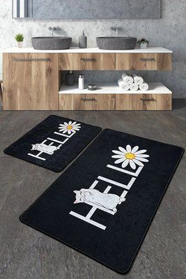 Набір килимків для ванної кімнати Chilai Home Holla Gato 60*100+50*60 Chom_110024224 фото