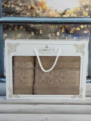 Mame krestik kahve набір 2в1 бавовняні рушники Sul-4926 фото