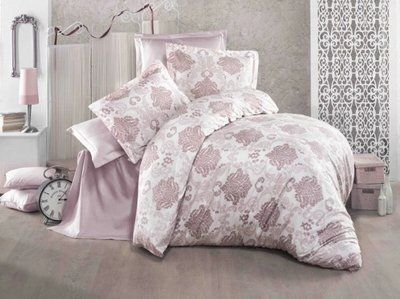 Постільна білизна MAYS сатин - 30524 Євро 200х220 см 240х260 см 50х70см (4шт) p_s_k_levele-30524 фото