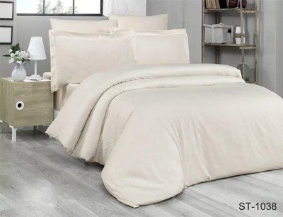 Постільна білизна полуторна сатин-страйп TAG LUXURY ST-1038 100% бавовна TAGstripe-055 фото