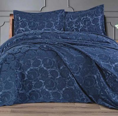 Покрывало жаккард Edante FRANCOIS INDIGO p_s_k_289284 фото