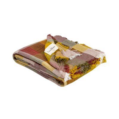 Покривало Lotus Home - Lucca muslin гірчичний 240x260 svt-2000022350846 фото