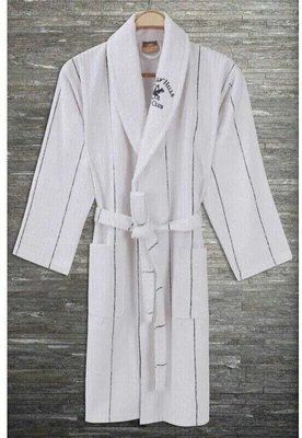 Жіночий махровий халат на поясі Beverly Hills Polo Club 355BHP1714 dark blue синий S/M sv2000022229234 фото