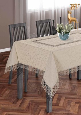 Tropik Home FRINGED AGK 242 Скатертина POLYESTER MASA JAKARD PANO Sul-10578 фото