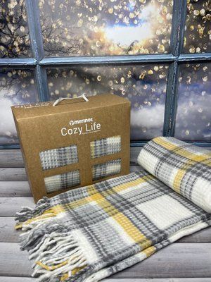 Yellow плед вафелька 130х170 см Merinos Турция Sul-39393 фото