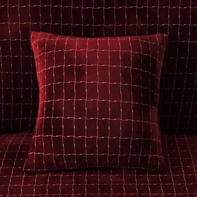 Декоративная наволочка велюр Homytex Бордовая HT-256007 фото