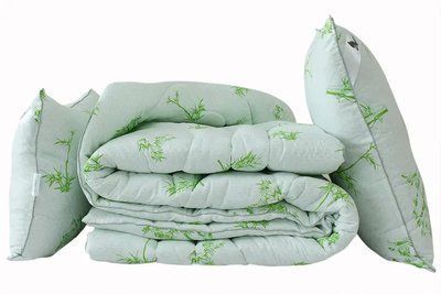 Ковдра Eco-пух TAG Eco-Bamboo white + подушки 50х70, 195 х 215 см Odeyalo-291 фото