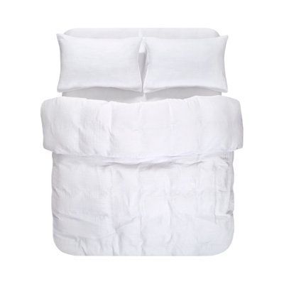 Постельное бельё муслин Lotus Home - White евро svt-2000022342391 фото