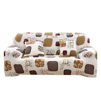 Чехол на 2-местный диван эластичный Homytex Бифлекс Принт 6-12179 фото