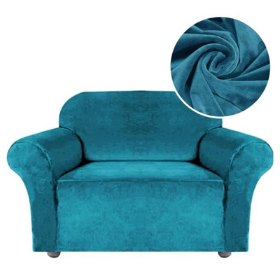 Защитный чехол на кресло Diana Textile Plush Velvet al2045-1-seater-90-140-Biryuza фото