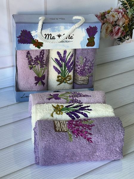Mame lavender 3в1 Махрові рушники 30х50см Бавовна Туреччина (42825559) Sul-42825559 фото