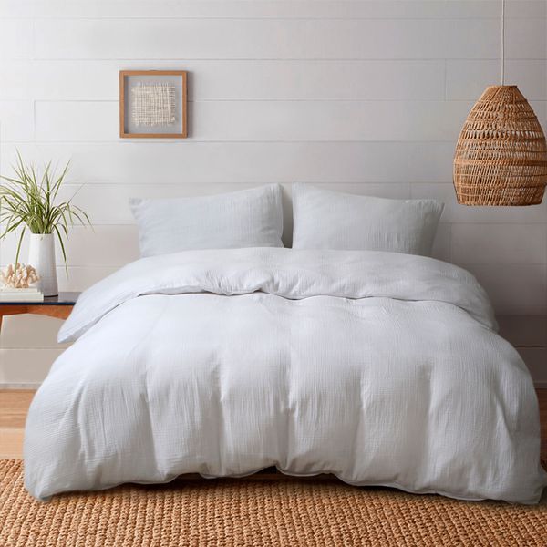 Постельное бельё муслин Lotus Home - White евро svt-2000022342391 фото