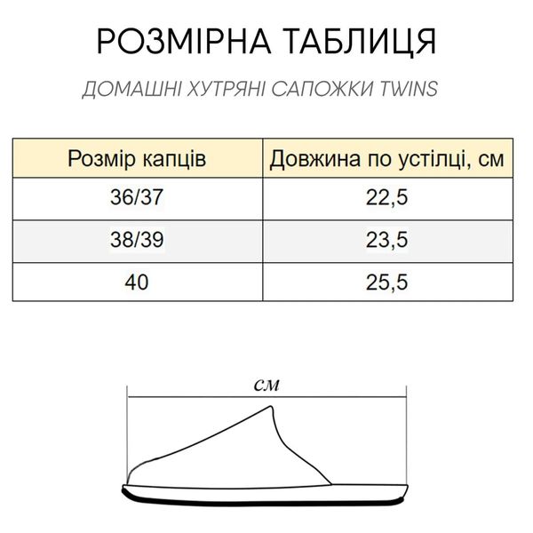 Женские тапочки чуни теплые Twins Горошек Twins_00000030156 фото