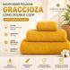 Махровий рушник Graccioza Long Double Loop Mustard Для обличчя, 50x100 см Graccioza-885336506-22904 фото 5