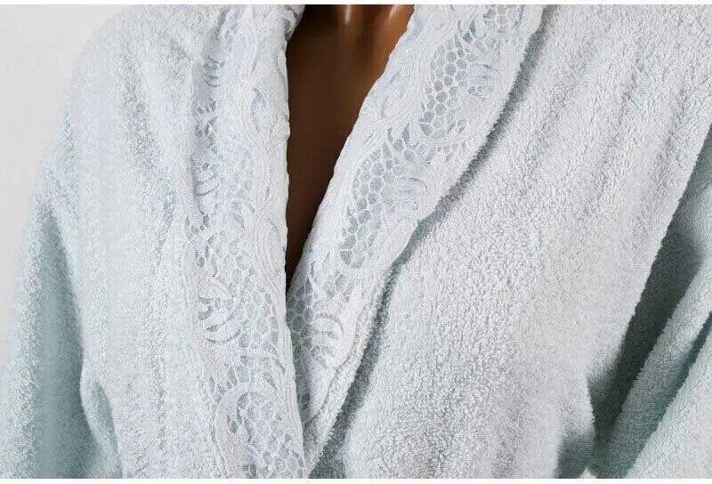 Жіночий махровий халат Набор Karaca Home Novela 2018-2 tiffany S/M; L/XL sv2000022190183 фото