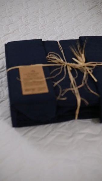 Постільна білизна варена бавовна La Maison Mariella Deep Indigo Євро 200х220 см LaMaison_41143 фото