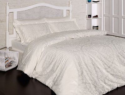 Комплект Cotton Satin S-111 Vanessa Krem S-111-Vanessa-Krem-Євро фото