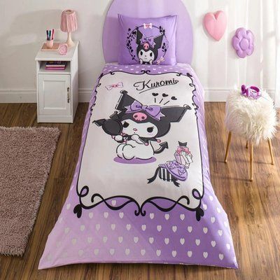 Подростковый комплект Disney TAC Kuromi Ранфорс / простынь на резинке tac_60318440 фото